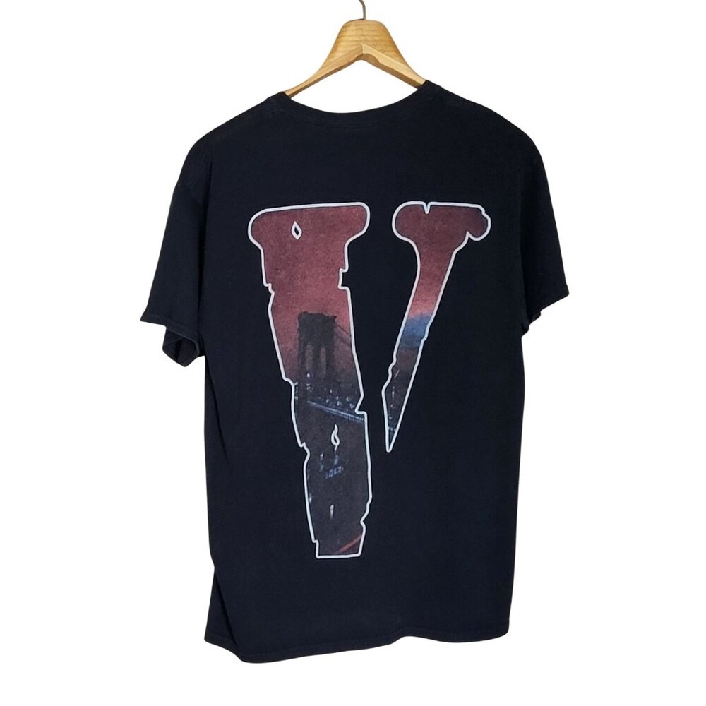 Vlone Pop Smoke Meet The Woo 2 T-Shirt Black Graphic Tee Size Large - Picture 2 of 6